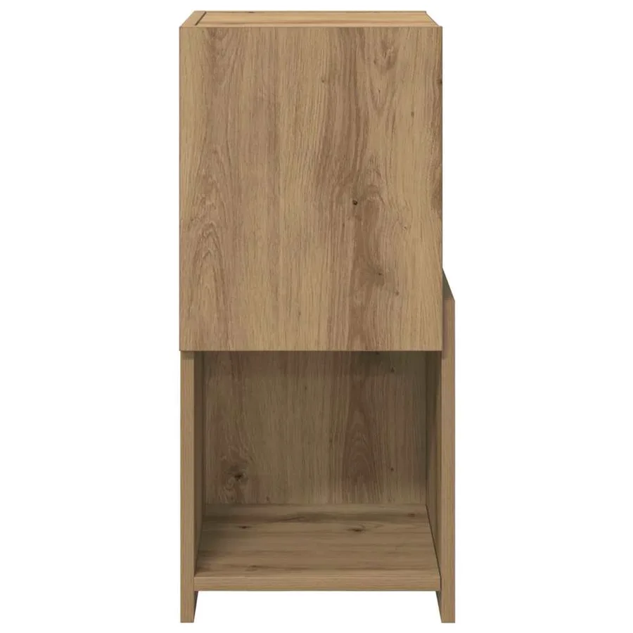 Meuble d'angle 30,5x30x65cm Bois d'ingénierie Chêne artisanal - 6