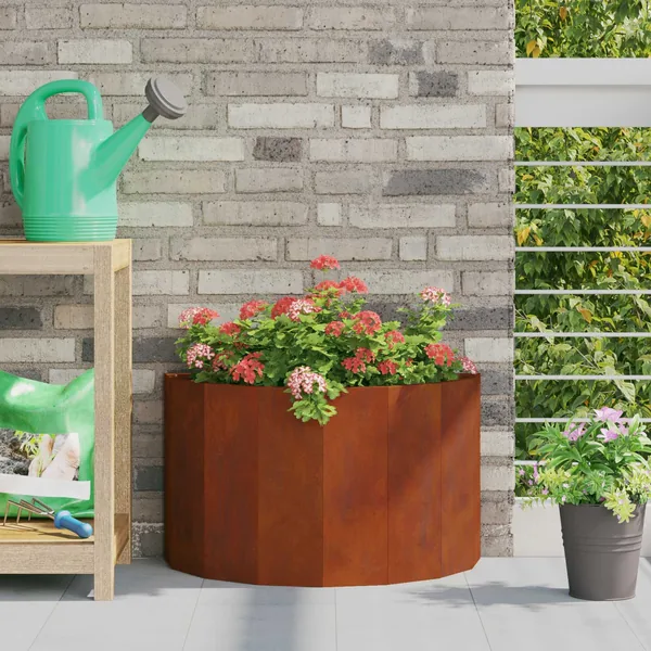Jardinière Rouillé 60 x 30 x 35 cm Acier patiné
