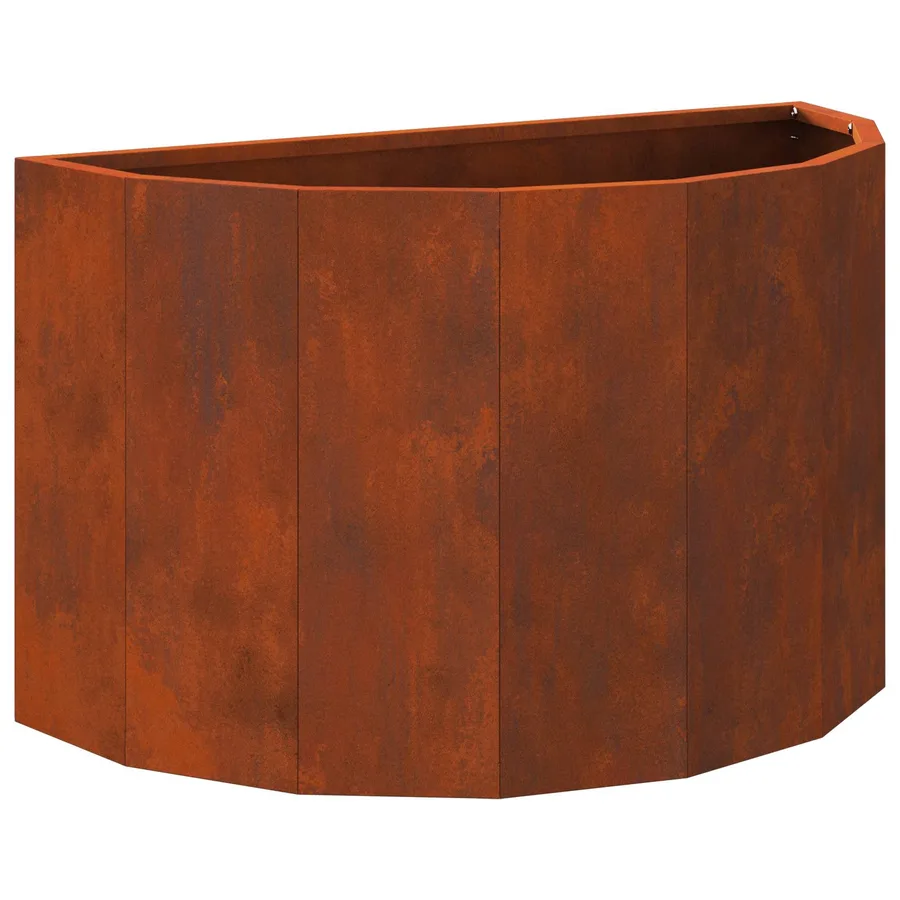 Jardinière Rouillé 60 x 30 x 35 cm Acier patiné - 2