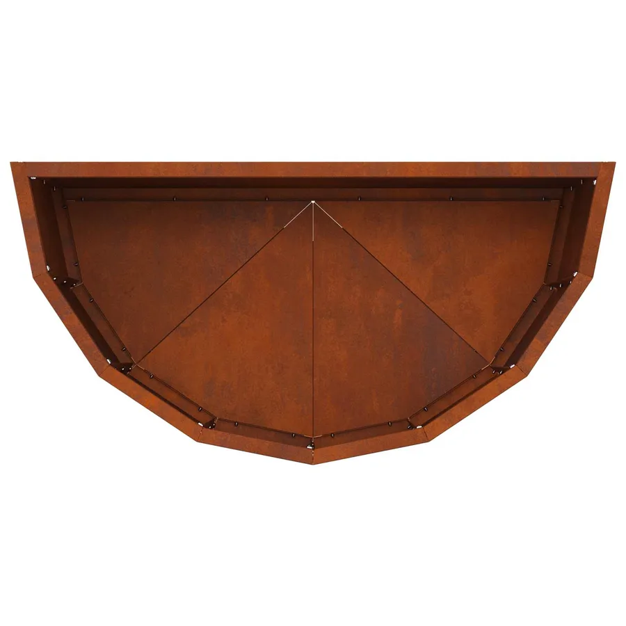 Jardinière Rouillé 60 x 30 x 35 cm Acier patiné - 9