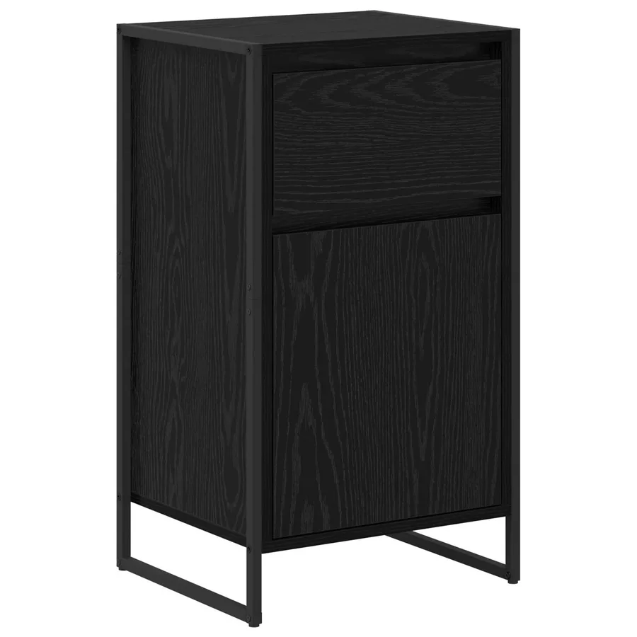 Buffet Chêne noir 43 x 36 x 75,5 cm Bois d'ingénierie - 2