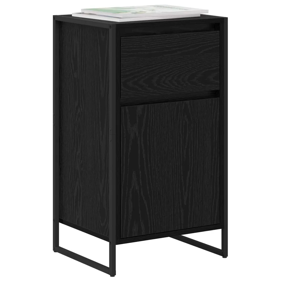 Buffet Chêne noir 43 x 36 x 75,5 cm Bois d'ingénierie - 3