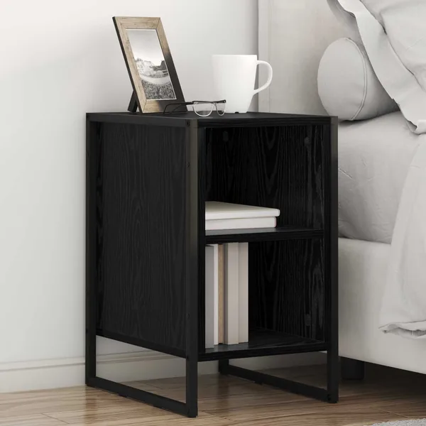 Table de chevet 2 pcs Chêne noir 39.5 x 30 x 50 cm