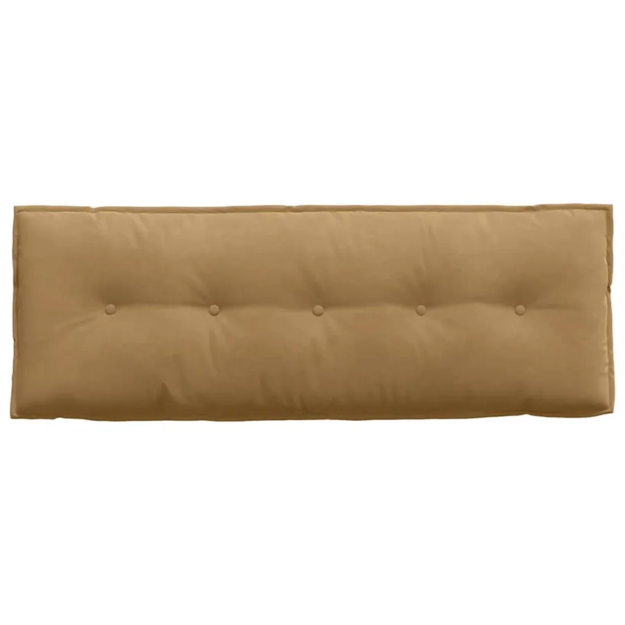 Coussin de Dos Marron 140 x 50 cm Tissu en velours côtelé - 6