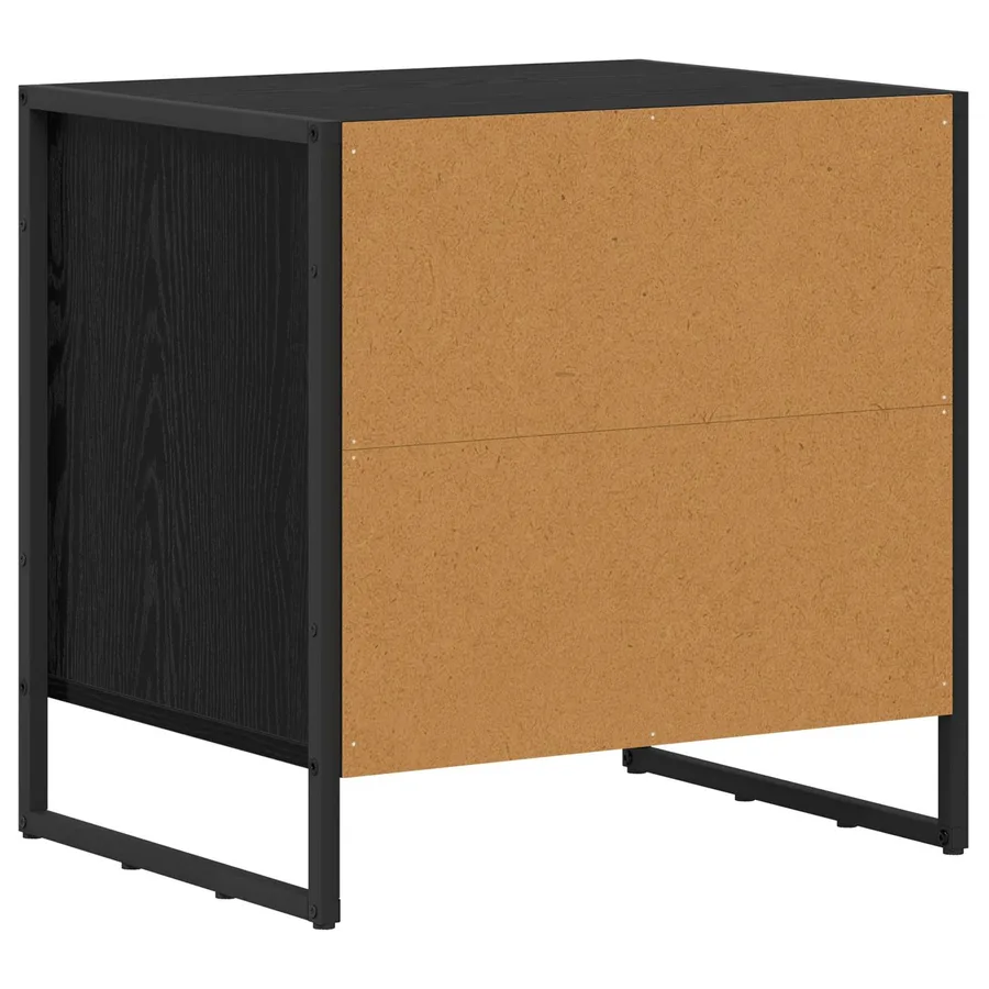 Table de chevet Chêne noir 50 x 39,5 x 50 cm Bois d'ingénierie - 7