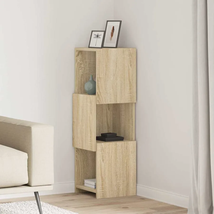 Meuble d'angle Chêne Sonoma 30,5x30x95cm Bois d'ingénierie