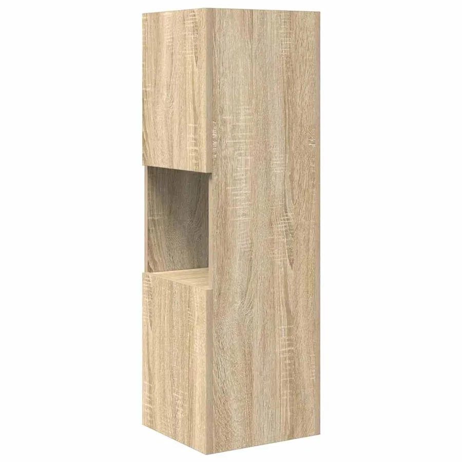 Meuble d'angle Chêne Sonoma 30,5x30x95cm Bois d'ingénierie - 7
