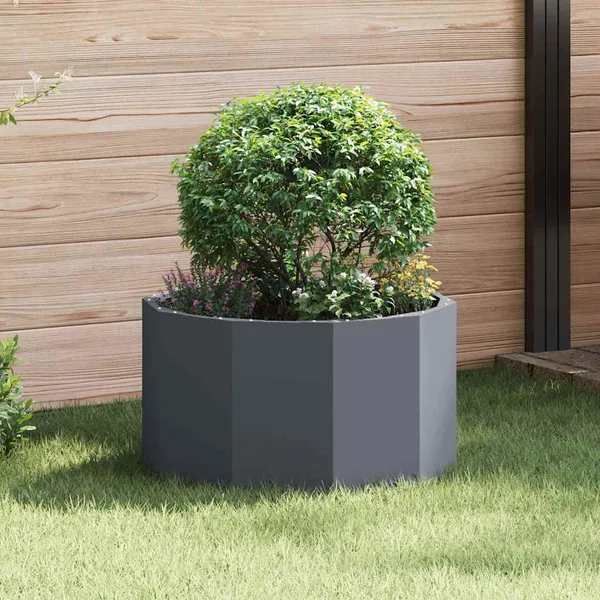 Jardinière Anthracite 60 x 60 x 35 cm Acier