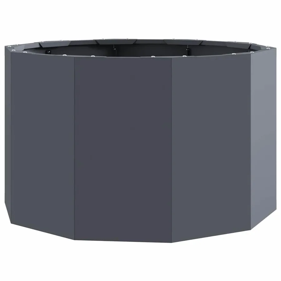 Jardinière Anthracite 60 x 60 x 35 cm Acier - 2
