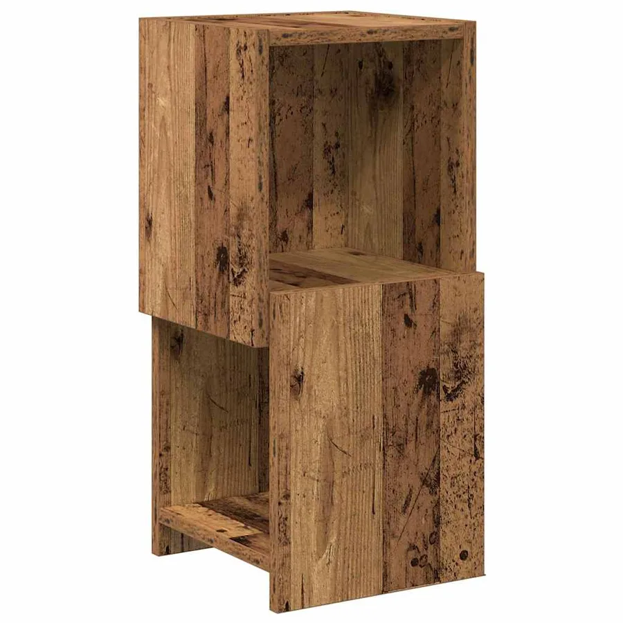 Meuble d'angle Bois ancien 25,5x25x55cm Bois d'ingénierie - 2