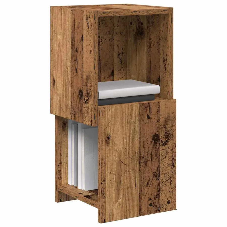 Meuble d'angle Bois ancien 25,5x25x55cm Bois d'ingénierie - 3