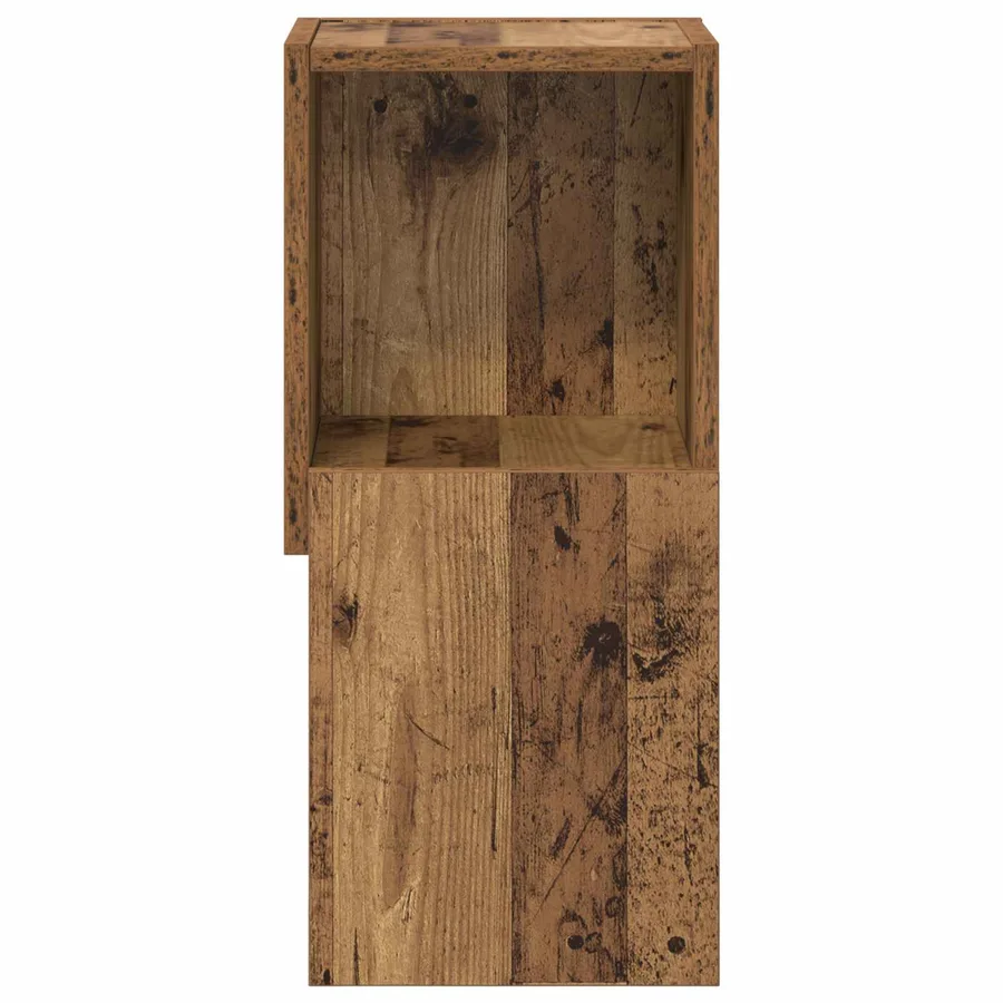 Meuble d'angle Bois ancien 25,5x25x55cm Bois d'ingénierie - 5
