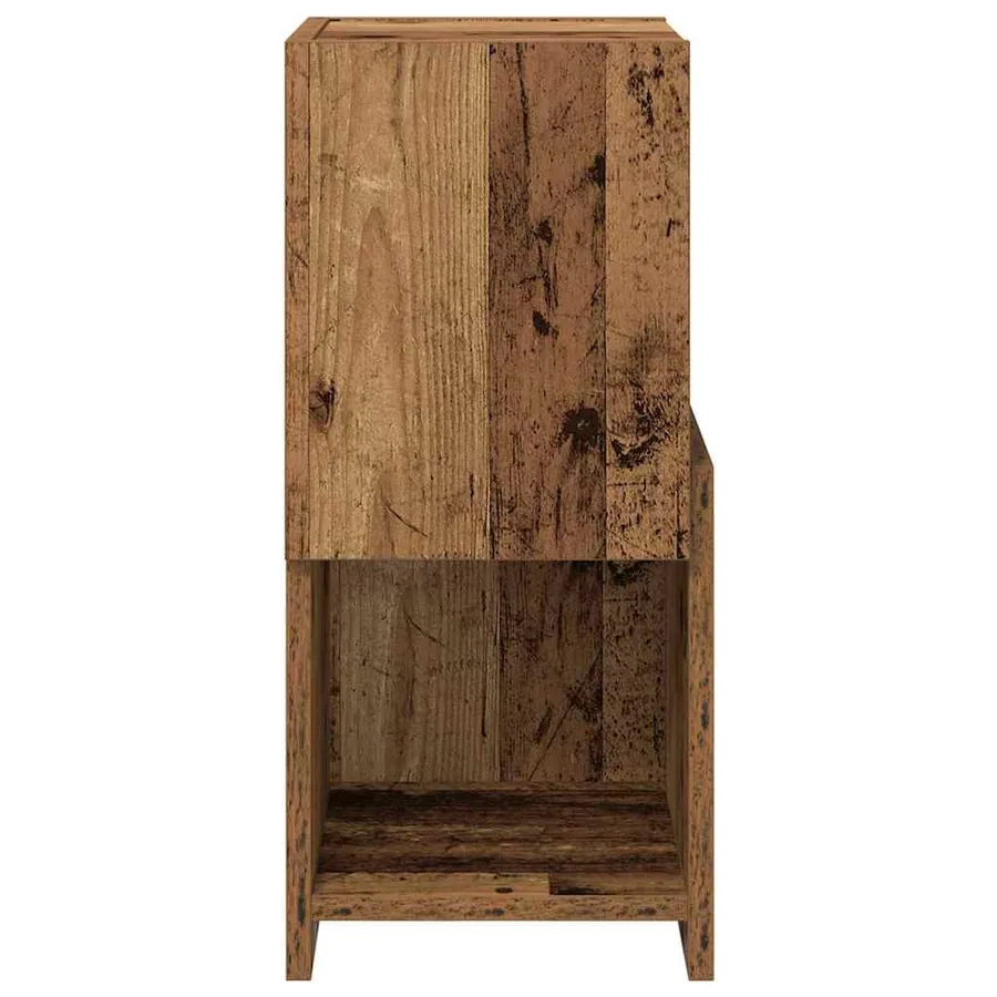 Meuble d'angle Bois ancien 25,5x25x55cm Bois d'ingénierie - 6