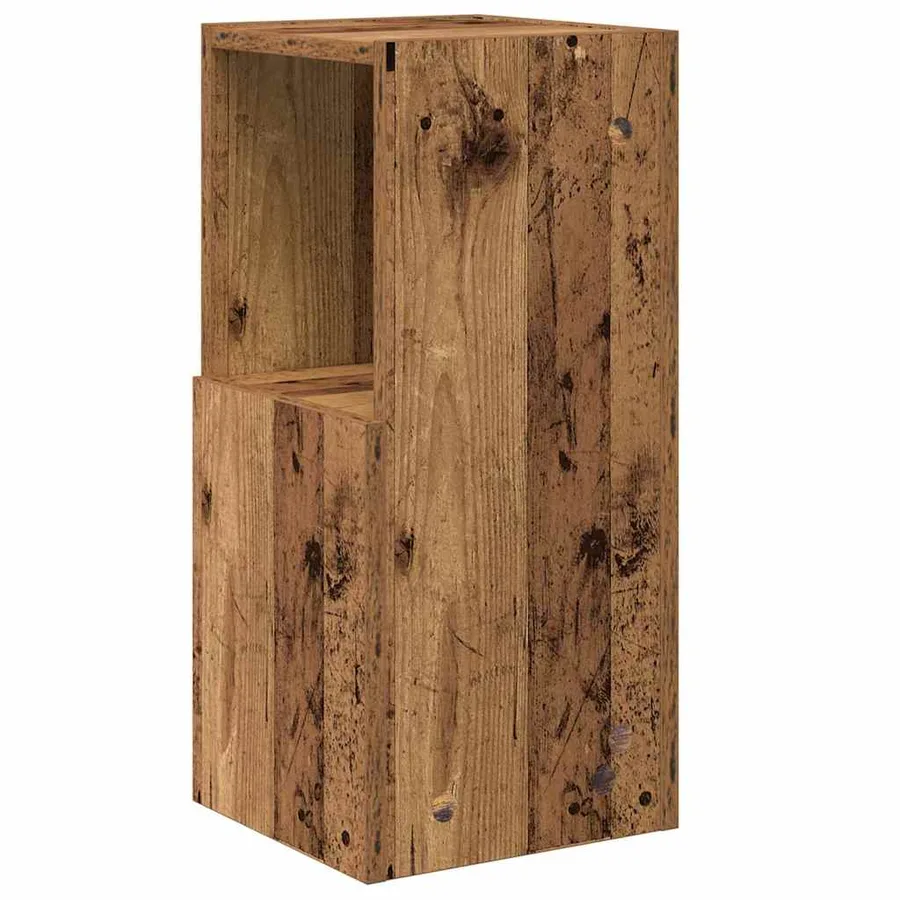Meuble d'angle Bois ancien 25,5x25x55cm Bois d'ingénierie - 7