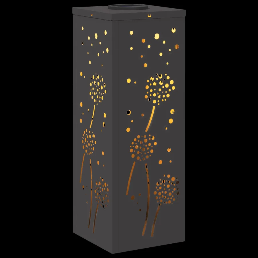 Lumière de chemin LED solaire 2 pcs Blanc chaud 18 x 18 x 50 cm - 12