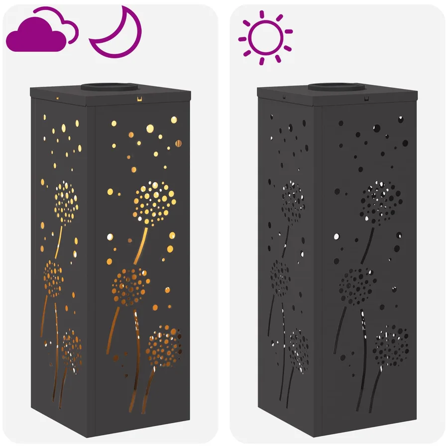 Lumière de chemin LED solaire 2 pcs Blanc chaud 18 x 18 x 50 cm - 13