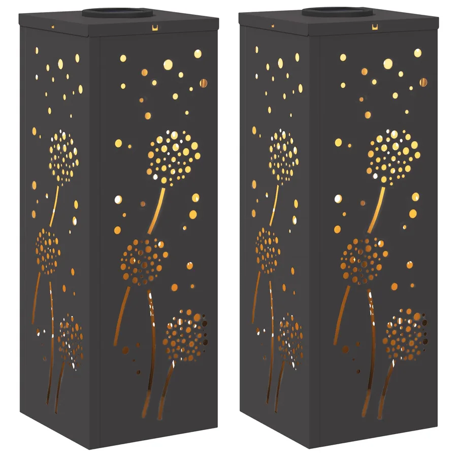 Lumière de chemin LED solaire 2 pcs Blanc chaud 18 x 18 x 50 cm - 2