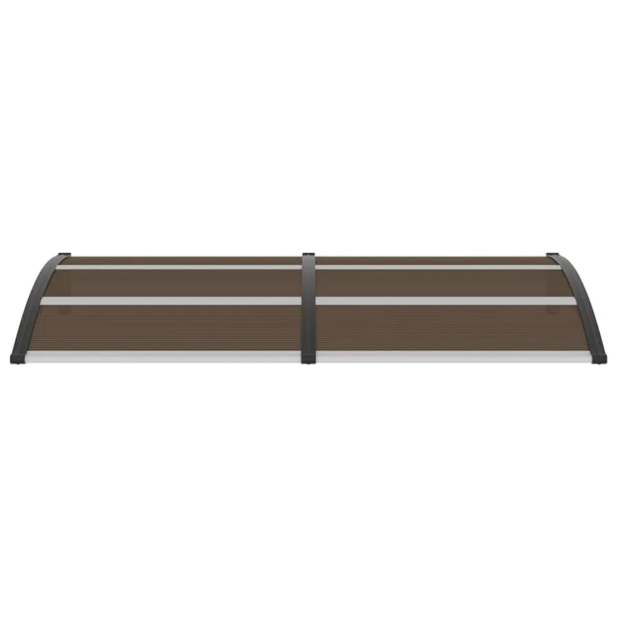 Auvent de porte Noir 200x100 cm PC - 4