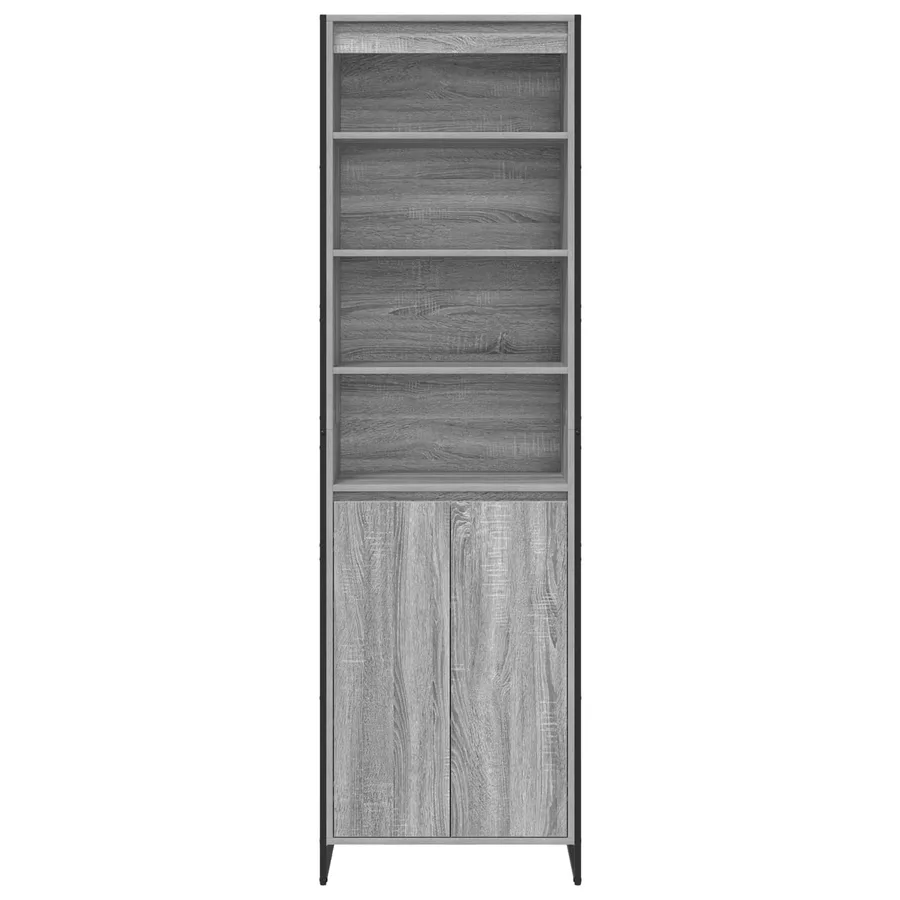 Armoires Hautes Gris Sonoma 60 x 36 x 200 cm Bois d'ingénierie - 6