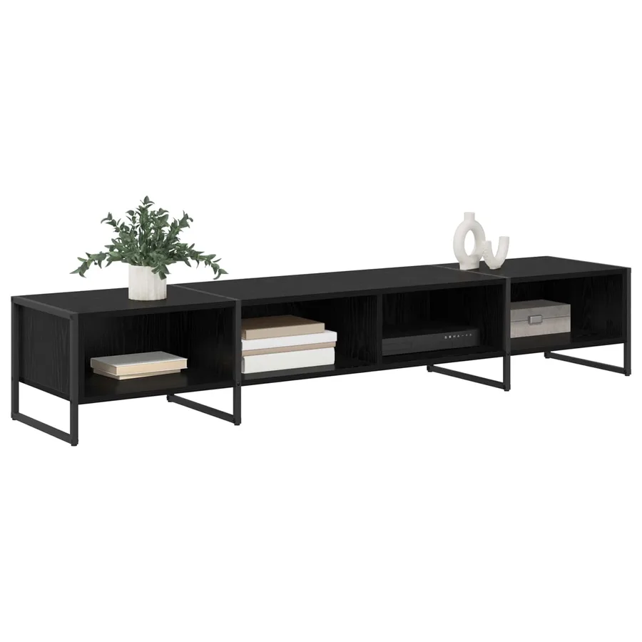 Meuble TV Chêne noir 170,5 x 36 x 30,5 cm Bois d'ingénierie - 3