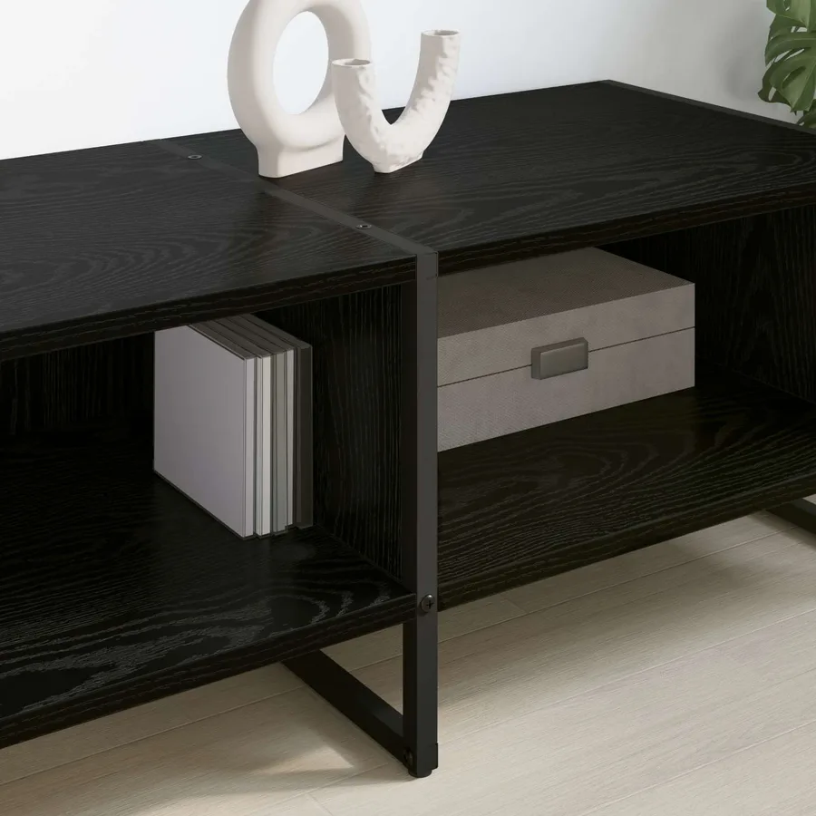 Meuble TV Chêne noir 170,5 x 36 x 30,5 cm Bois d'ingénierie - 4