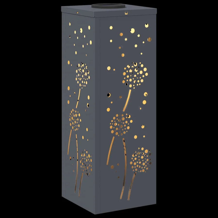 Lumière de chemin LED solaire 2 pcs Blanc chaud 18 x 18 x 50 cm - 12