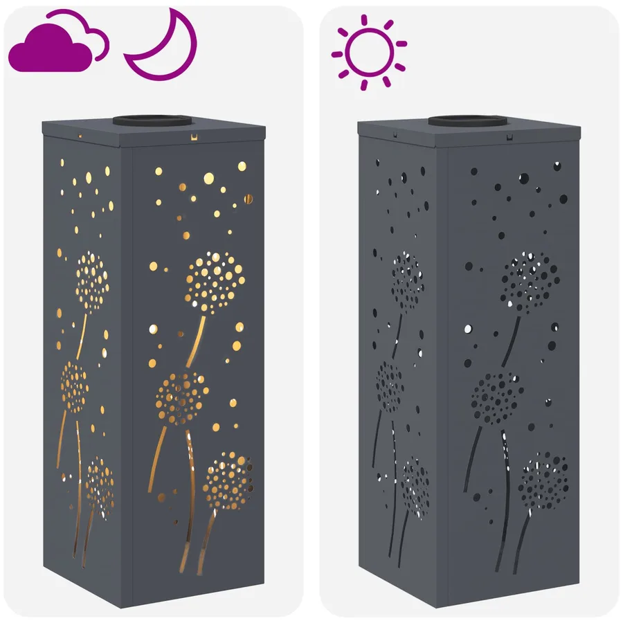 Lumière de chemin LED solaire 2 pcs Blanc chaud 18 x 18 x 50 cm - 13