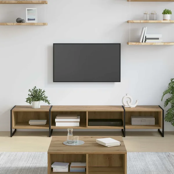 Meuble TV 170,5 x 36 x 30,5 cm Chêne artisan Bois d'ingénierie