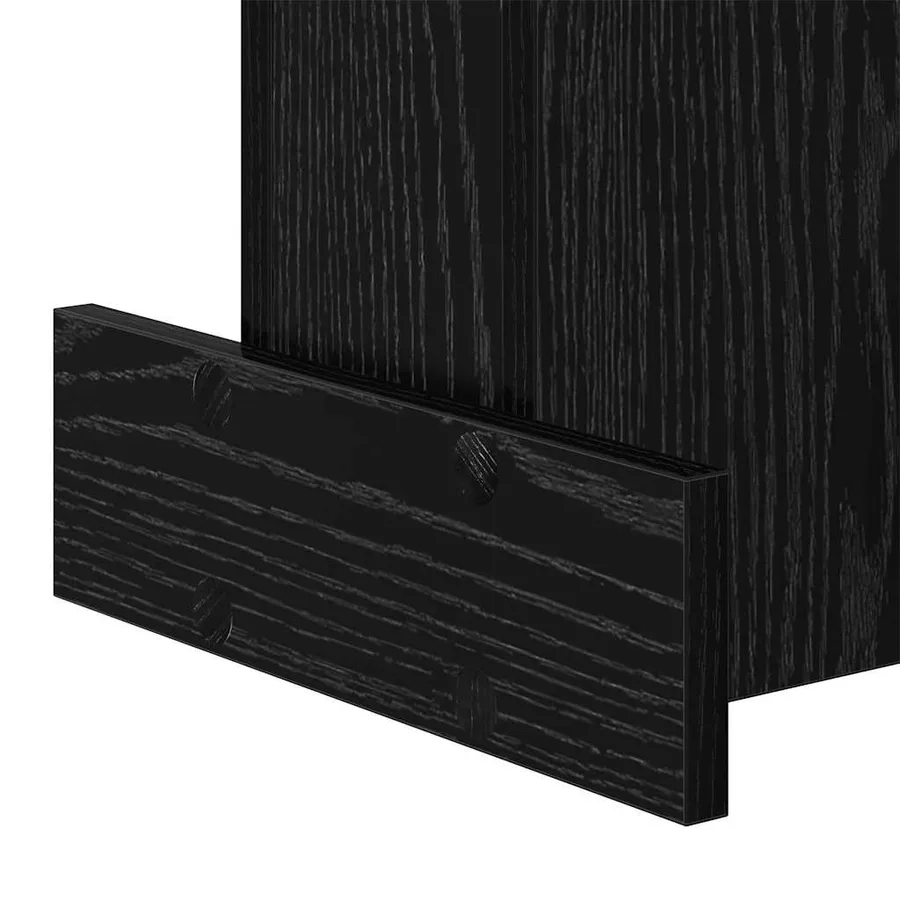 Table d'appoint Chêne noir 35,5 x 35 x 40 cm Bois d'ingénierie - 9