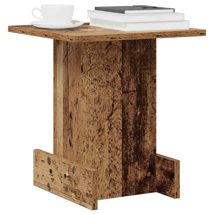 Table d'appoint Bois ancien 35,5 x 35 x 40 cm Bois d'ingénierie - 3