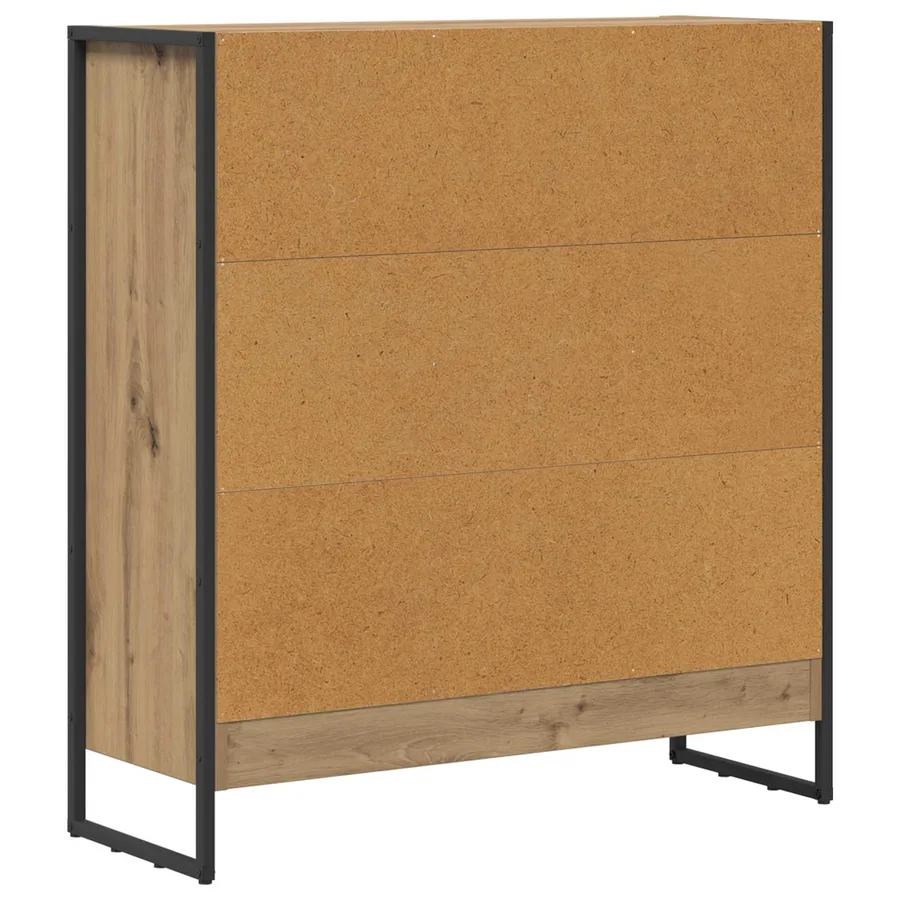 Bibliothèque 80 x 30 x 86,5 cm Bois d'ingénierie Chêne artisan - 7