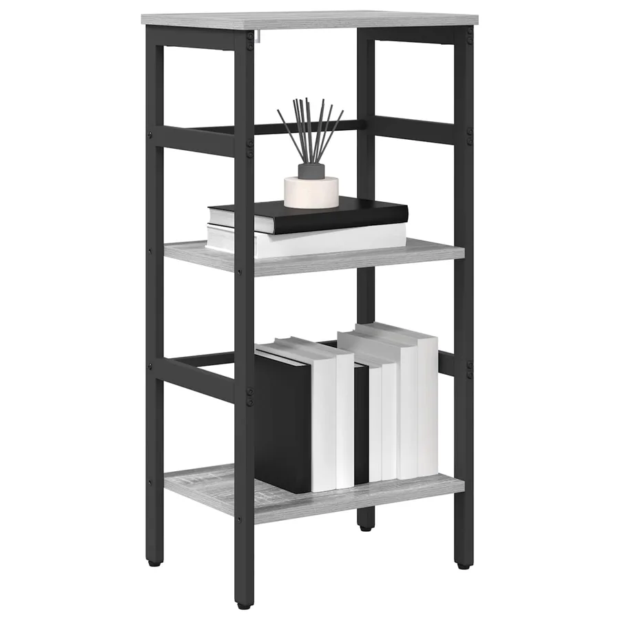 Étagère Gris Sonoma 40 x 29,5 x 81 cm Bois d'ingénierie - 3