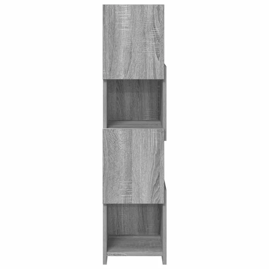 Meuble d'angle Gris Sonoma 25,5x25x102cm Bois d'ingénierie - 6