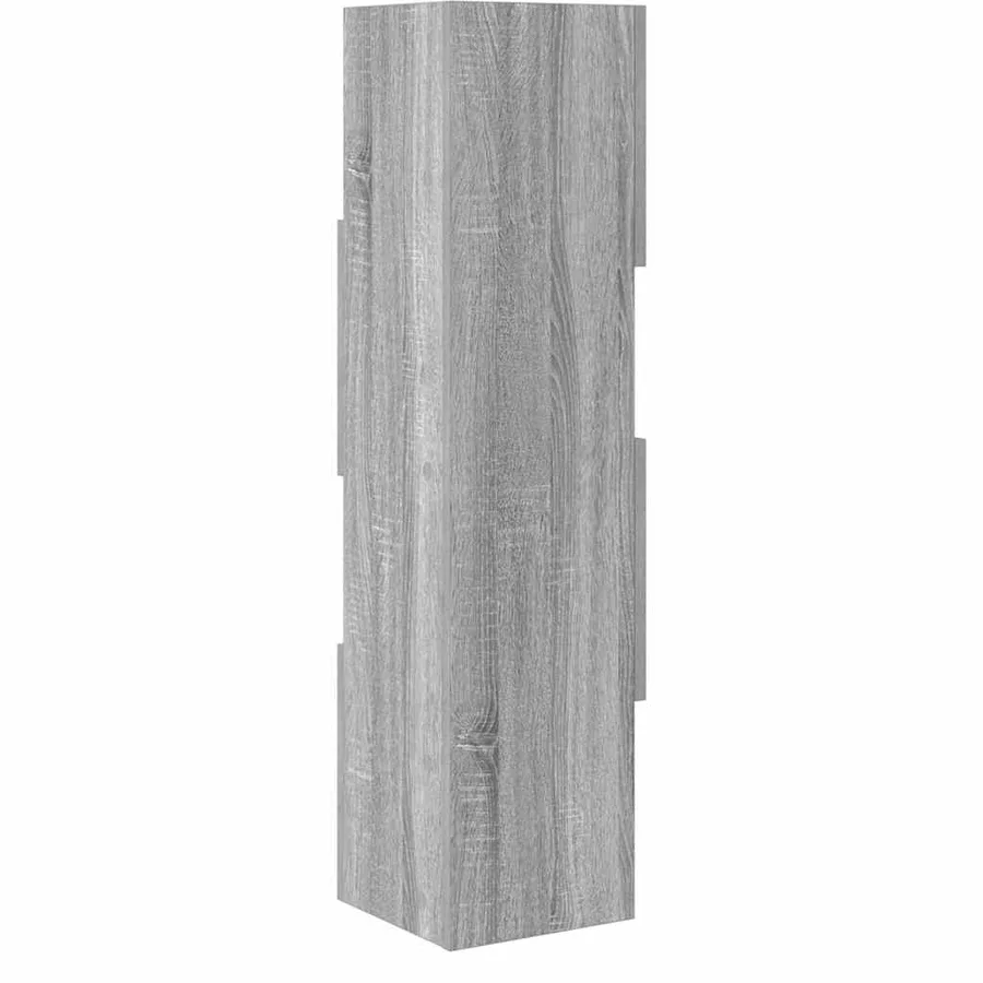 Meuble d'angle Gris Sonoma 25,5x25x102cm Bois d'ingénierie - 7