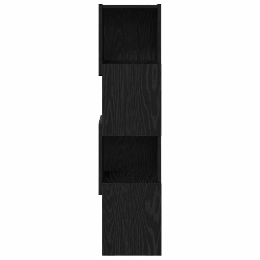 Meuble d'angle Chêne noir 25,5x25x102cm Bois d'ingénierie - 5