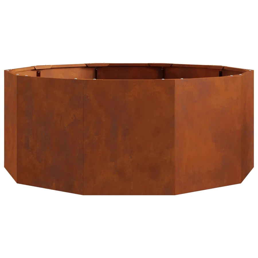 Jardinière Rouillé 90 x 90 x 35 cm Acier patiné - 6