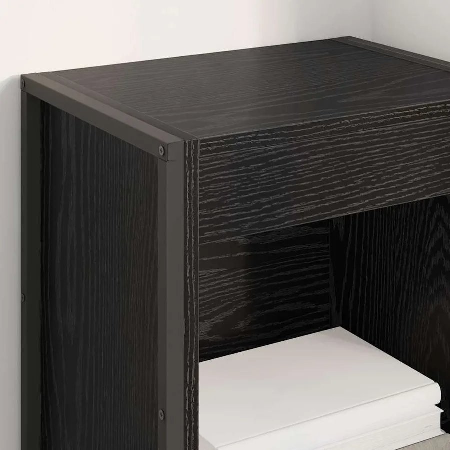 Bibliothèque Chêne noir 40 x 30 x 86,5 cm Bois d'ingénierie - 4