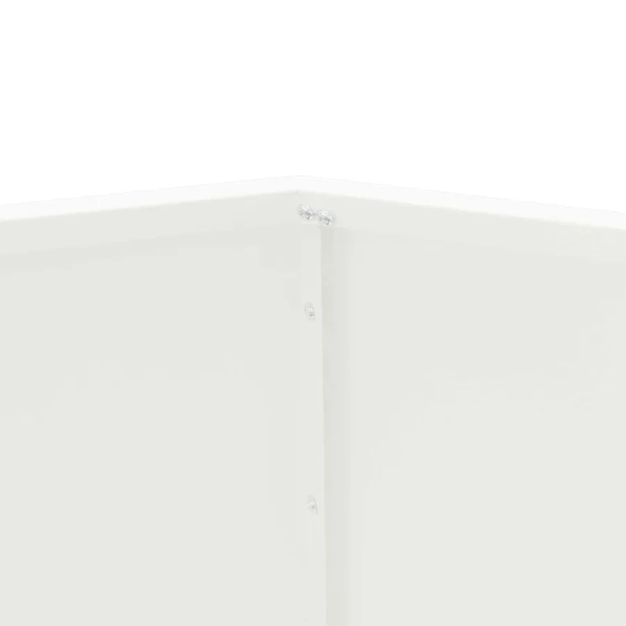 Jardinière Blanc 75 x 75 x 60 cm Acier - 7