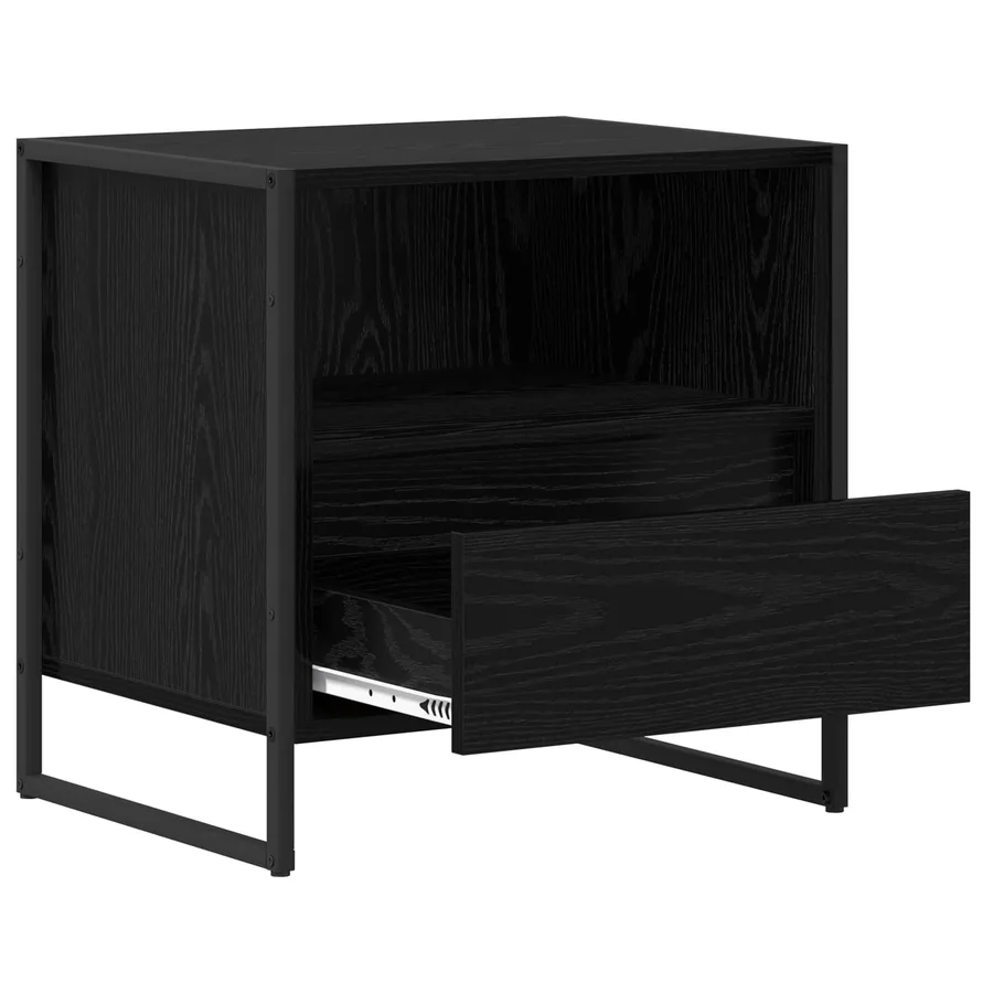 Table de chevet avec tiroir 2 pcs Chêne noir 50 x 39,5 x 50 cm - 11