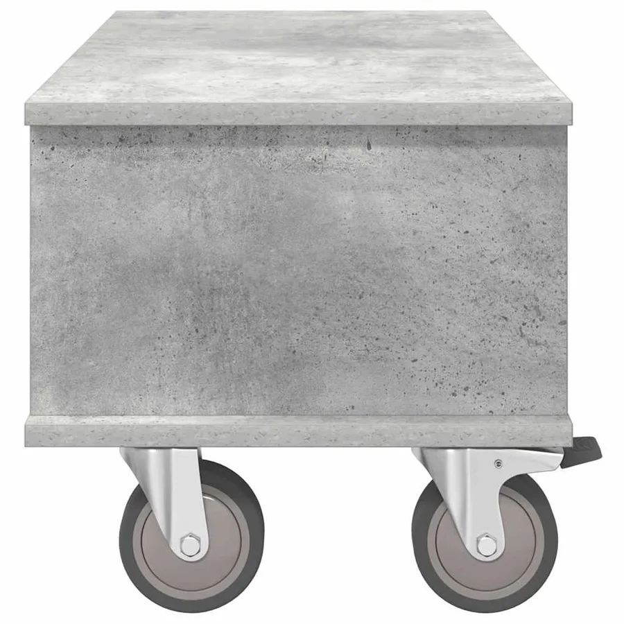 Meuble TV Gris béton 68,5 x 35 x 35 cm Bois d'ingénierie - 6