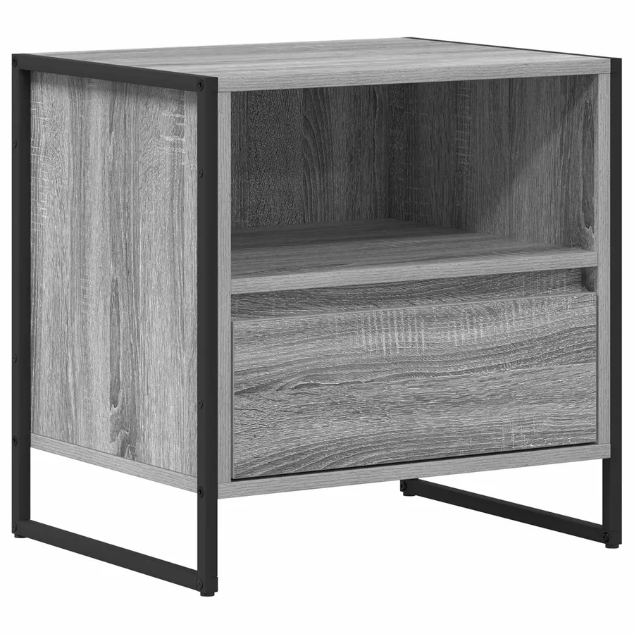 Table de chevet avec tiroir 2 pcs Gris Sonoma 50 x 39,5 x 50 cm - 5