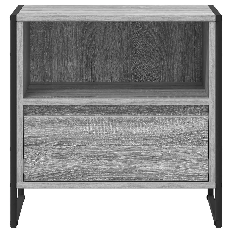 Table de chevet avec tiroir 2 pcs Gris Sonoma 50 x 39,5 x 50 cm - 6