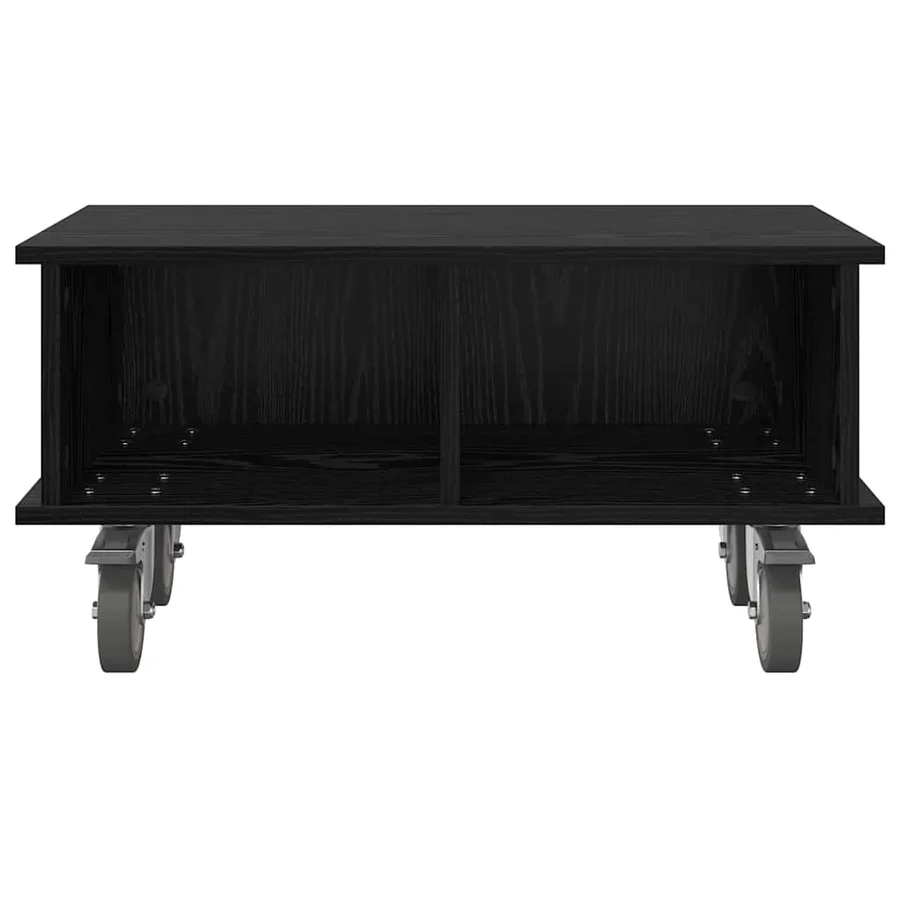 Meuble TV Chêne noir 68,5 x 35 x 35 cm Bois d'ingénierie - 5
