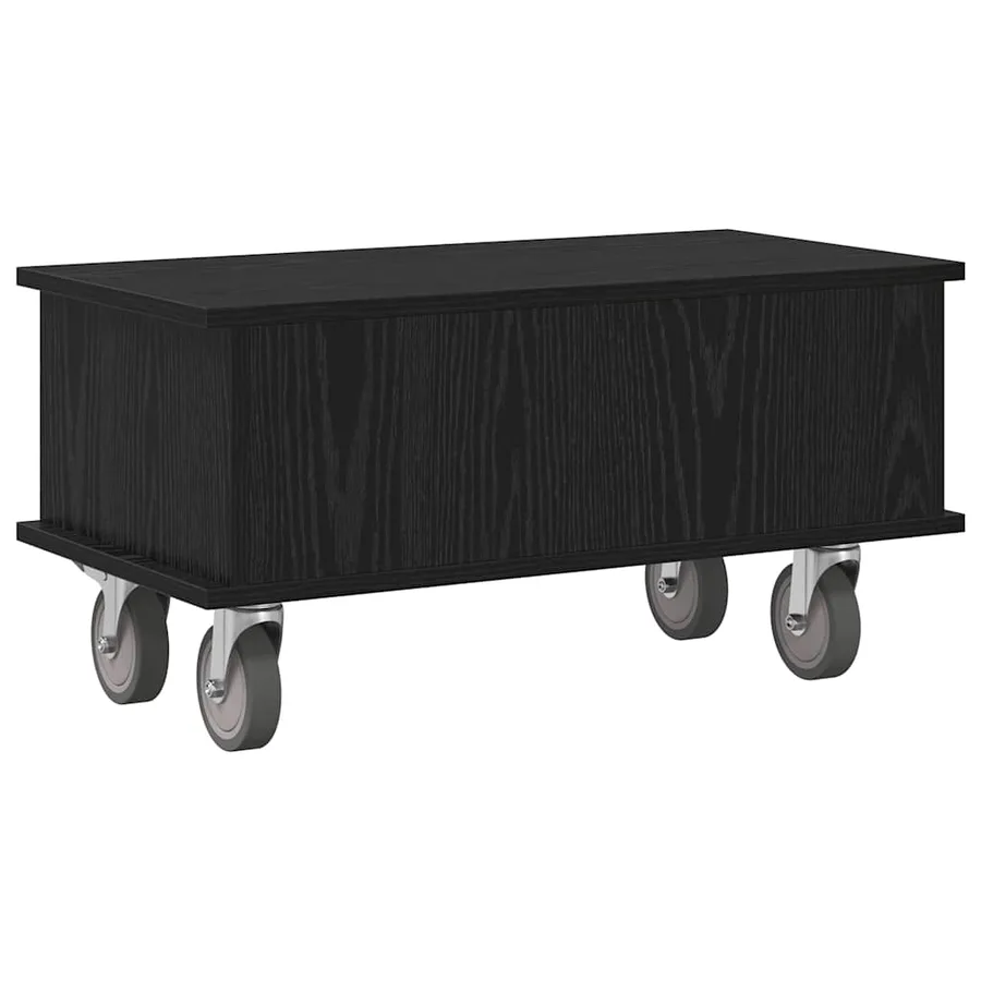 Meuble TV Chêne noir 68,5 x 35 x 35 cm Bois d'ingénierie - 7