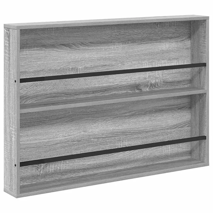 Étagère à magazines avec étagère Gris Sonoma 100 x 12 x 70 cm - 2