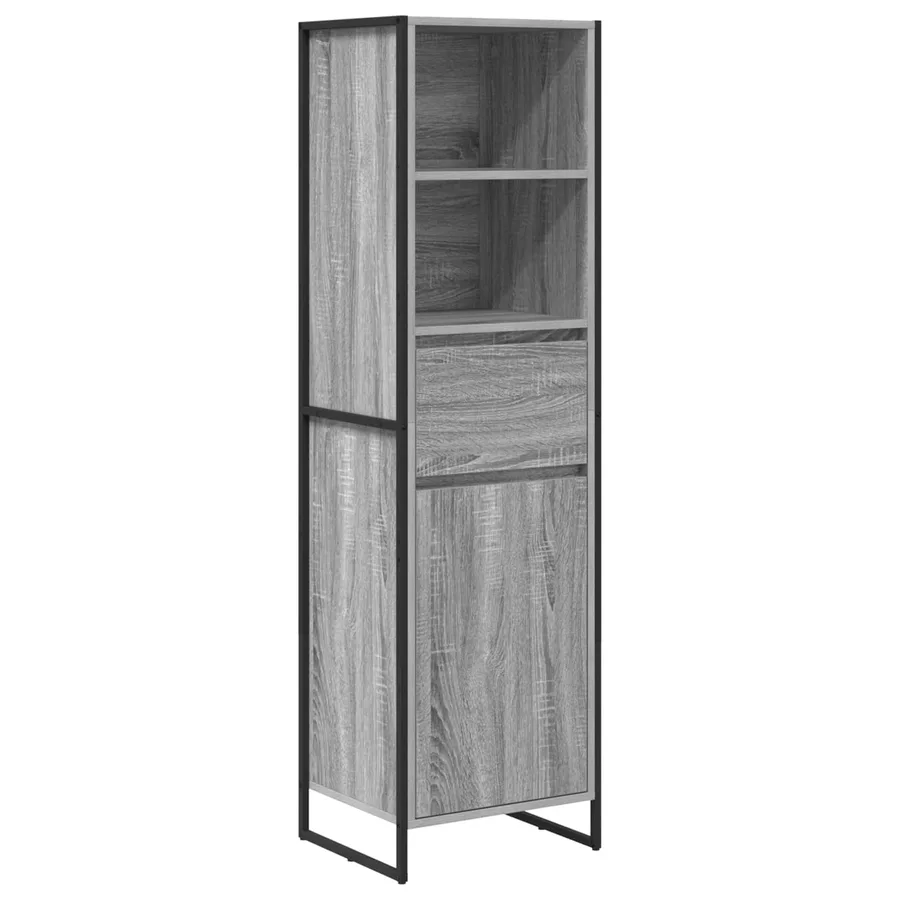 Bibliothèque Gris Sonoma 43 x 36 x 150.5 cm Bois d'ingénierie - 2