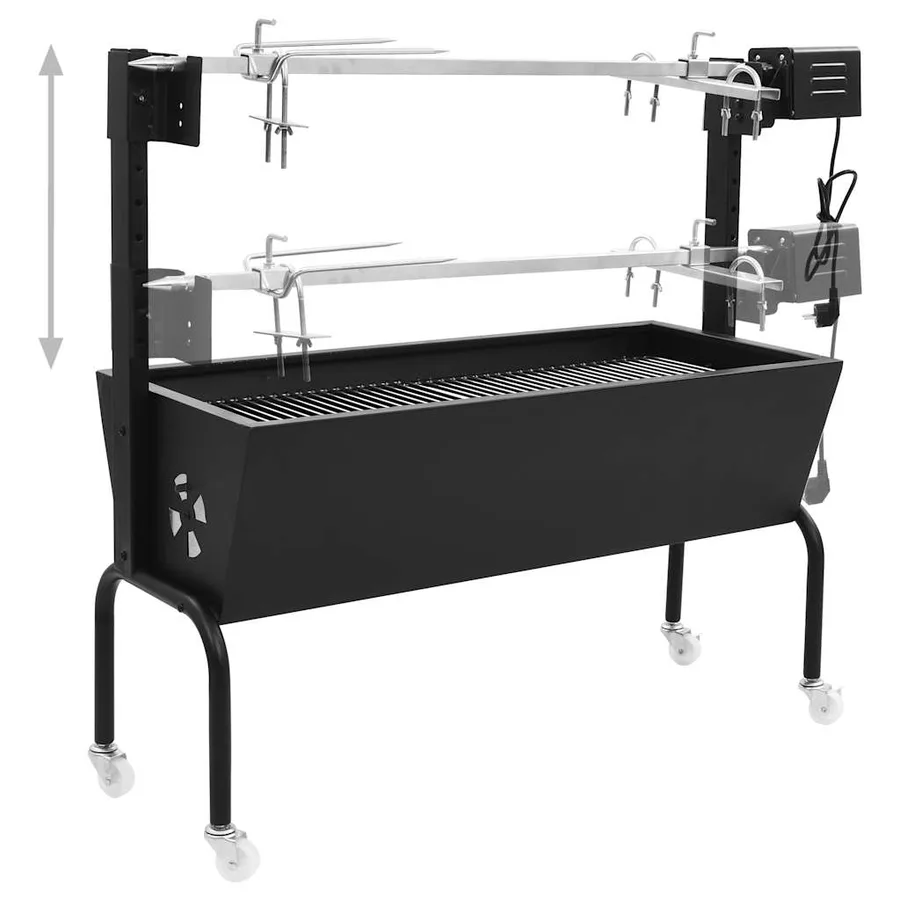Rôtissoire pour barbecue électrique Acier inoxydable - 4
