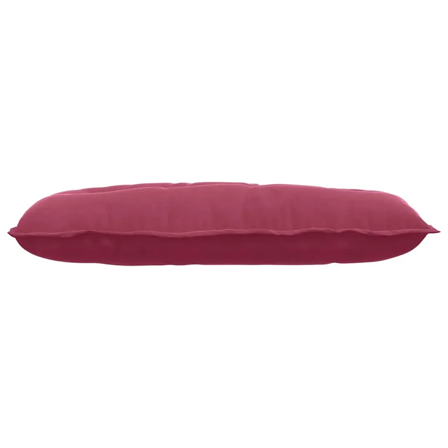 Coussin de Dos Bordeaux 100 x 50 cm Tissu en velours côtelé - 5