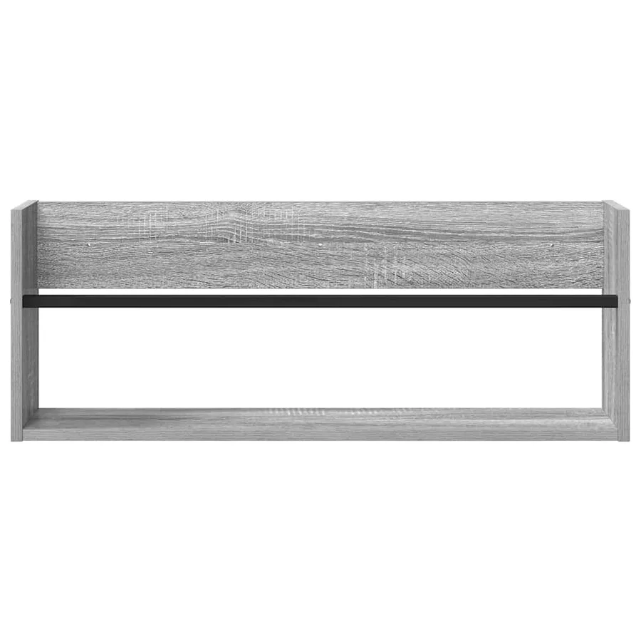 Étagère à magazines 2 pcs Gris Sonoma 80 x 12 x 30 cm - 6