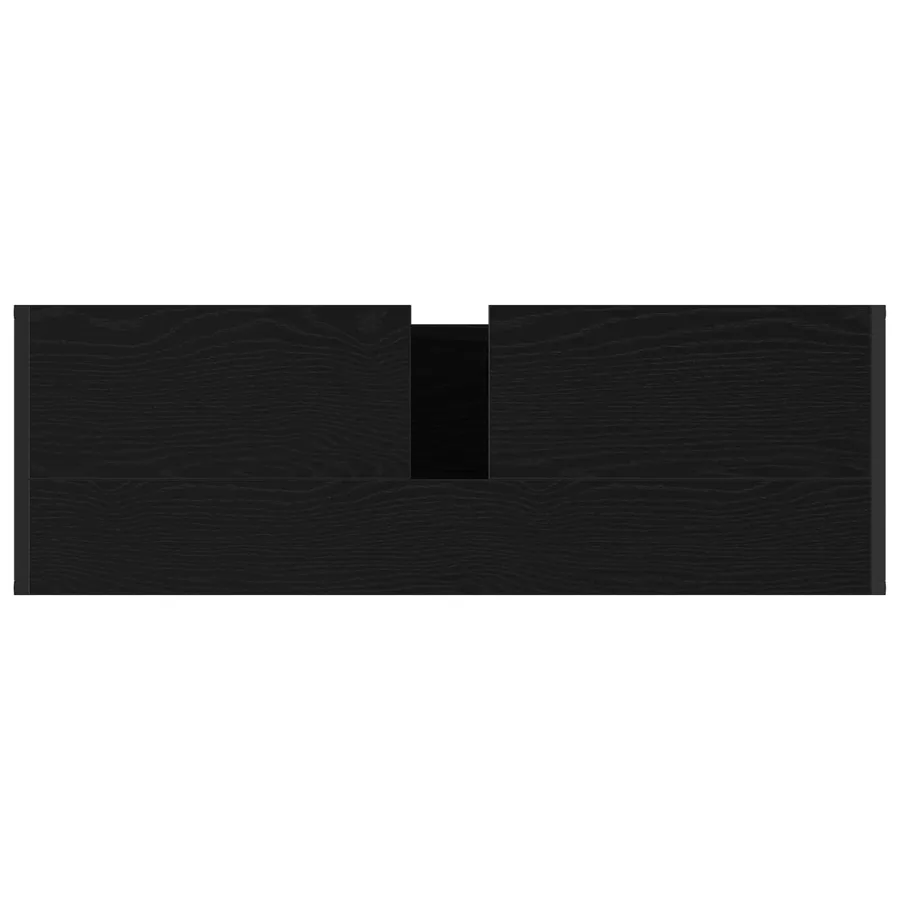 Ensemble de mobilier de salle de bain avec tiroir Chêne noir - 11
